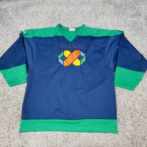 Vintage Y2K Microsft Hockey Jersey Mens Large Made In USA